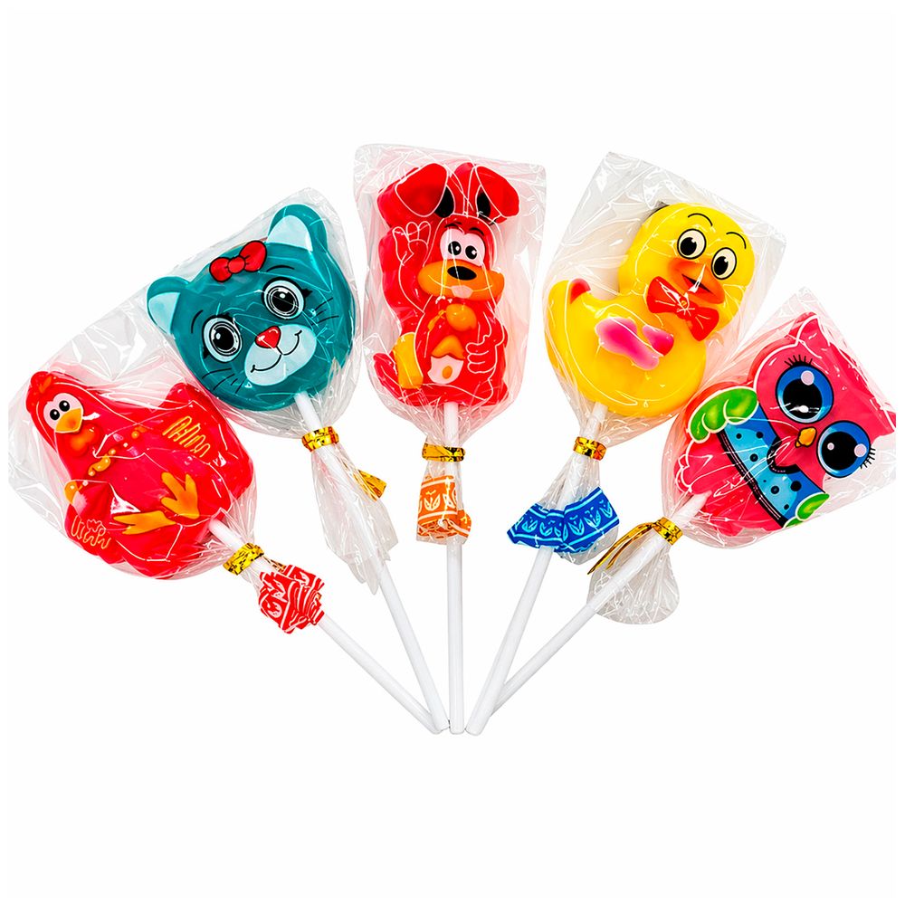 Pirulito Happy Din Lollipop Animals 60x15g-3-